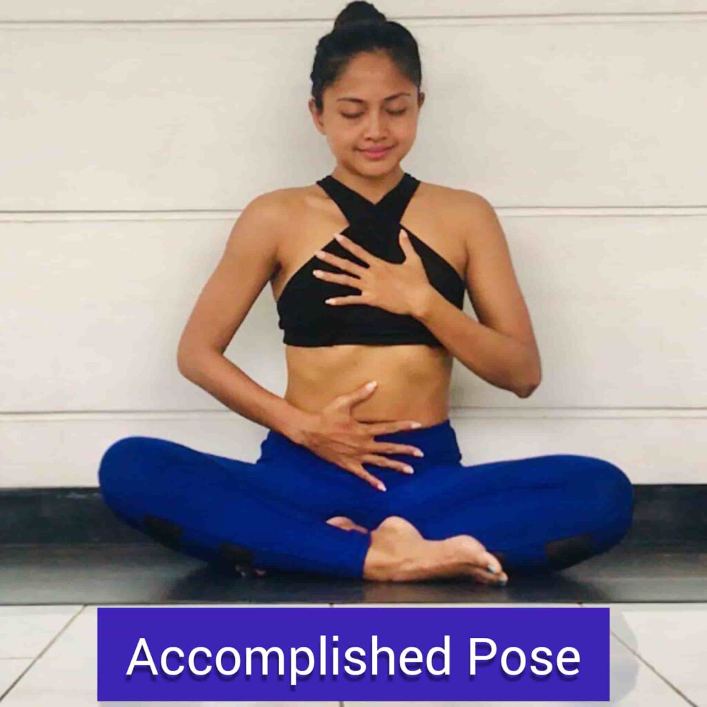 Accomplished Pose for stress relief yoga - sharpmuscle