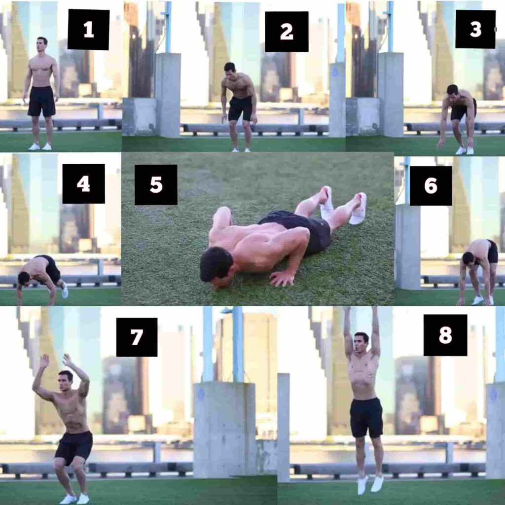 Burpee for Bodyweight Circuit Workout - sharpmuscle