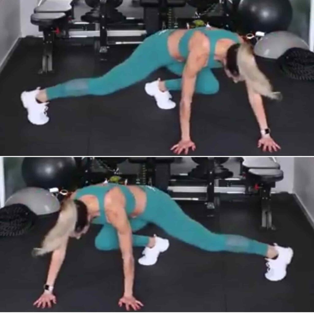 Lateral mountain climber for Bodyweight Circuit Workout - sharpmuscle