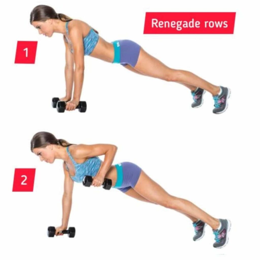 Renegade rows – circuit training - sharpmuscle